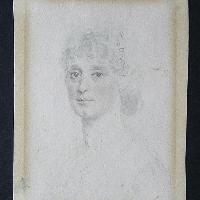 Portrait sketch of Mrs Wright, Moses Griffith
